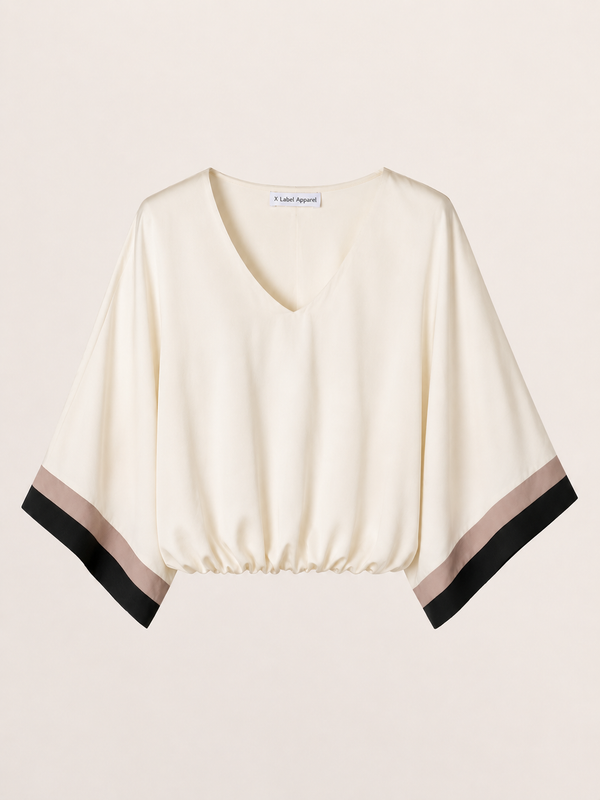 Paloma cropped contrast top
