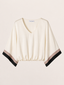 Paloma cropped contrast top