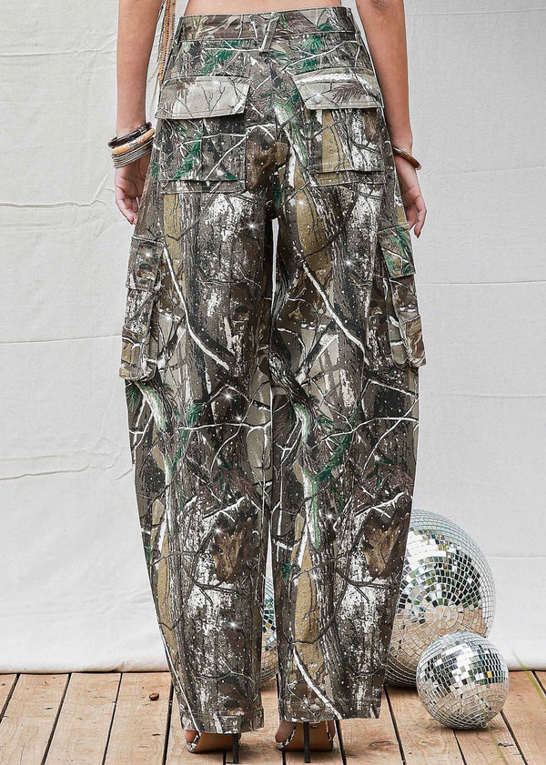 Baggy Bling Camo cargo pants