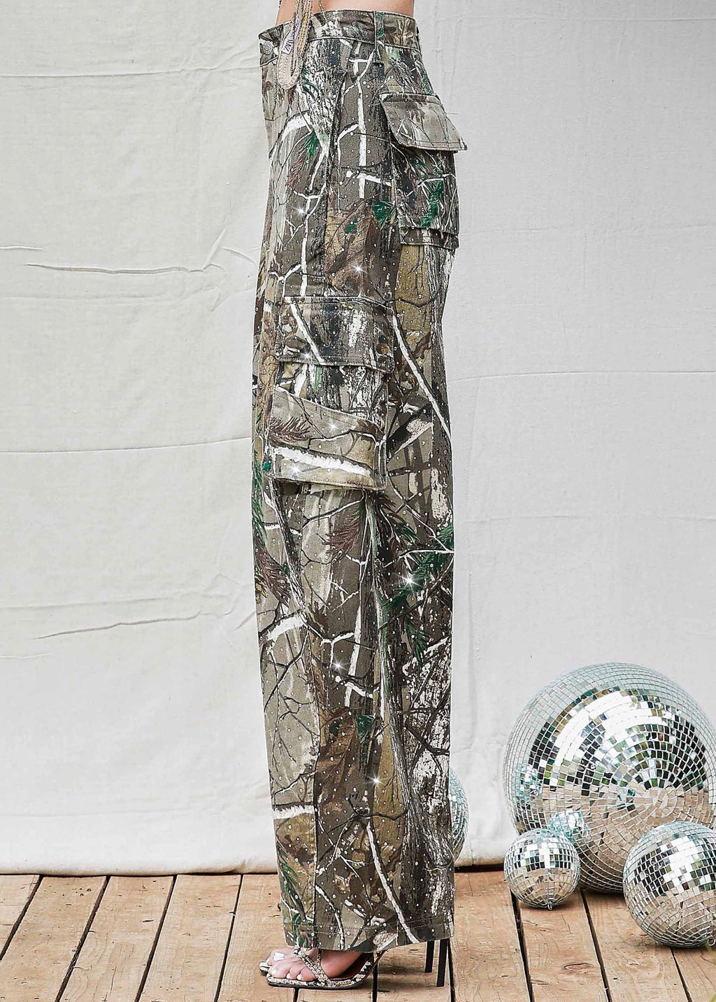 Baggy Bling Camo cargo pants