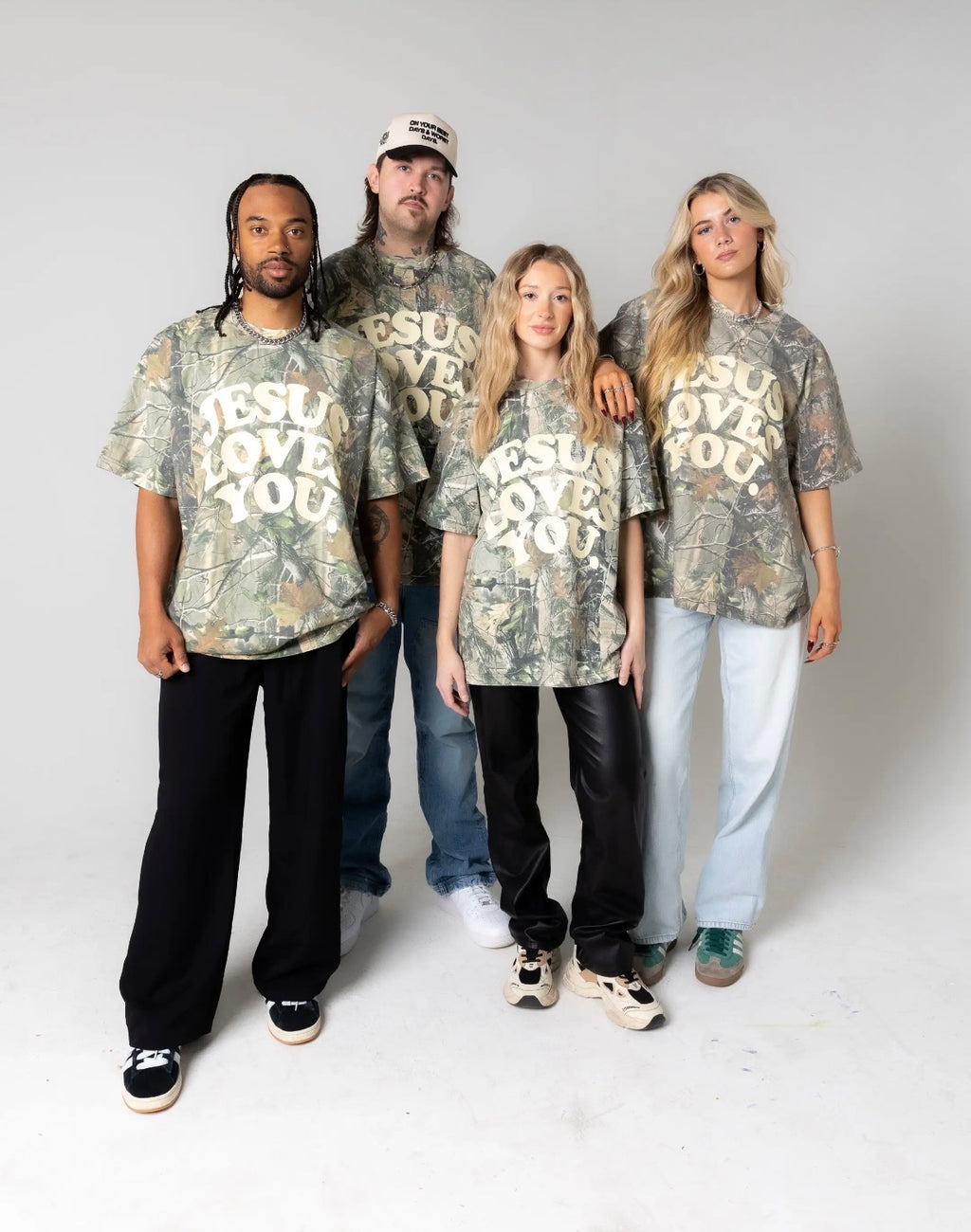 Jesus loves you camo heavy tee