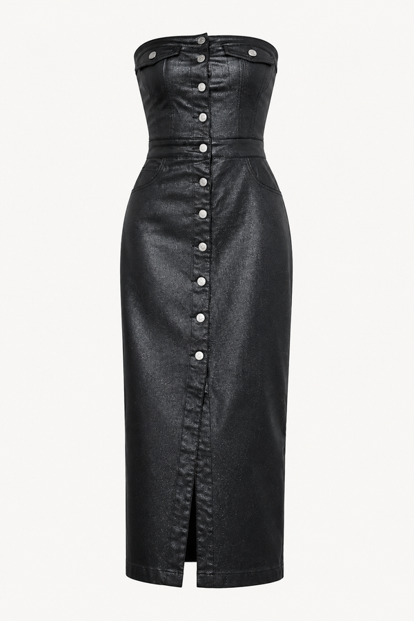 Divina vegan leather midi