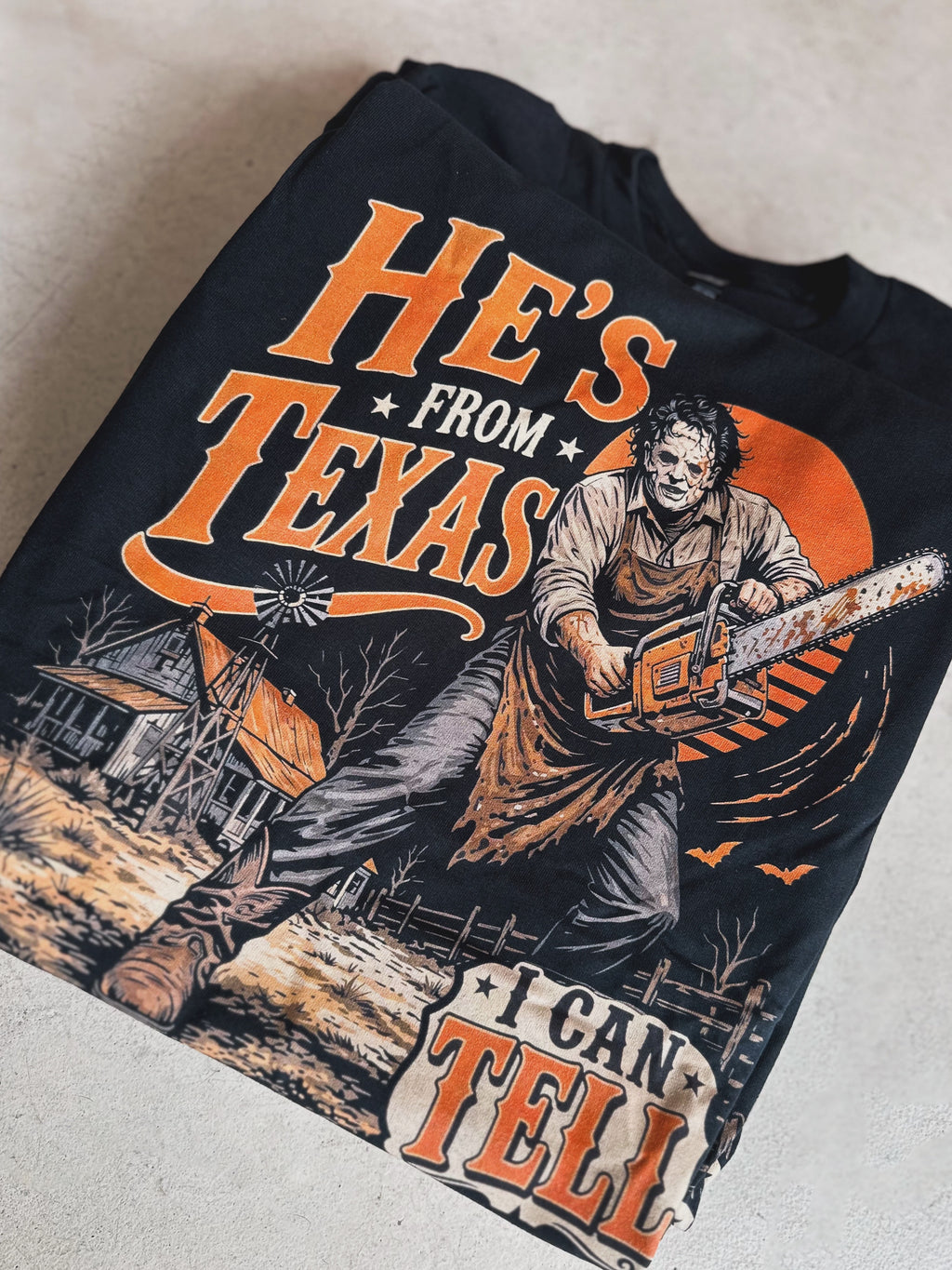 He’s from Tx chainsaw tee