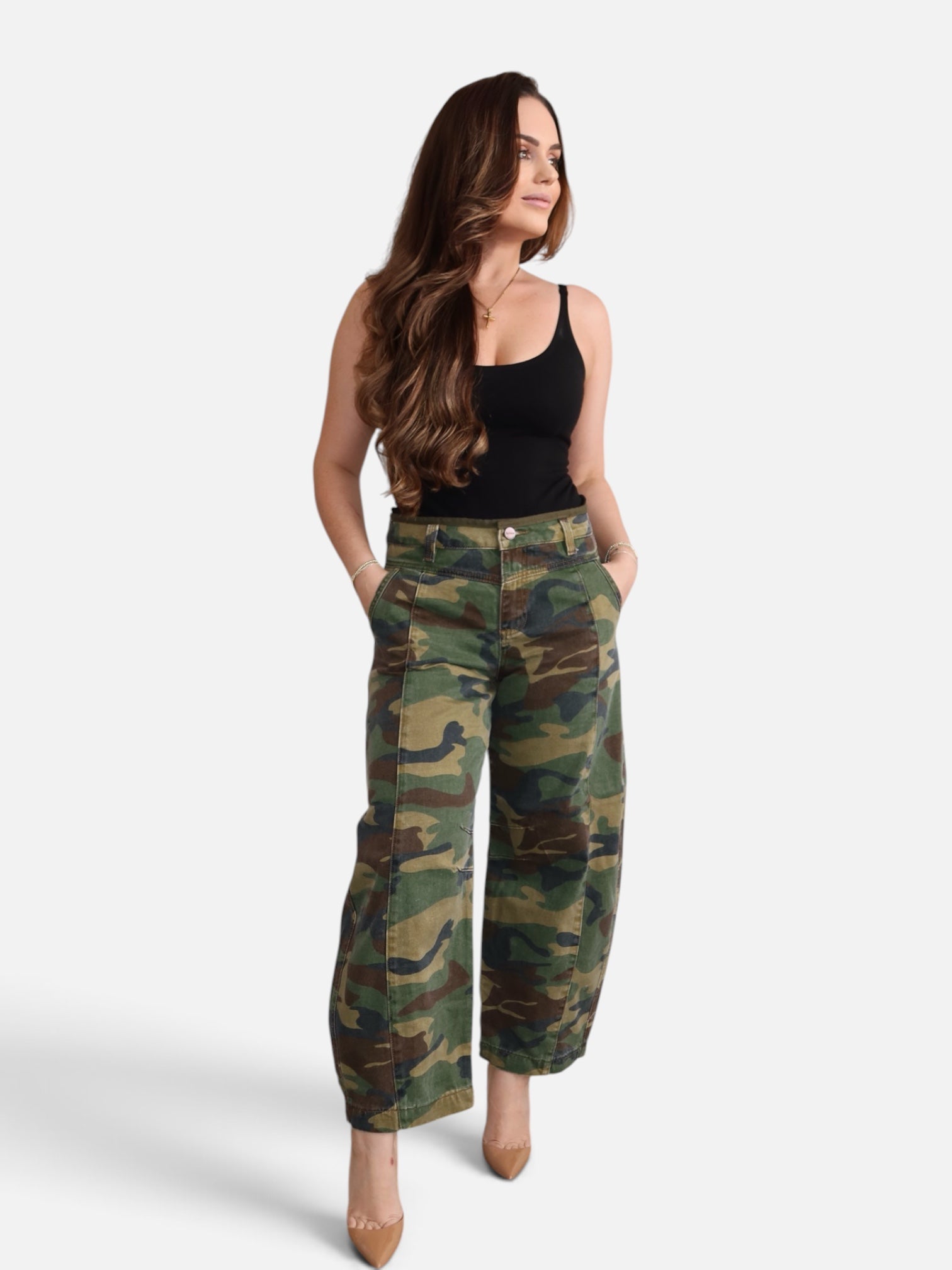 Risen Vintage Camo Barrel Pant Secondary image